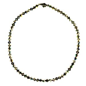 Vintage aurora borealis glass bead necklace